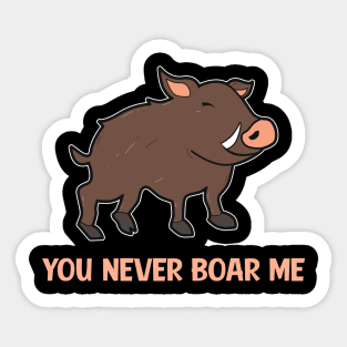 Cute Wild Boar Sticker
